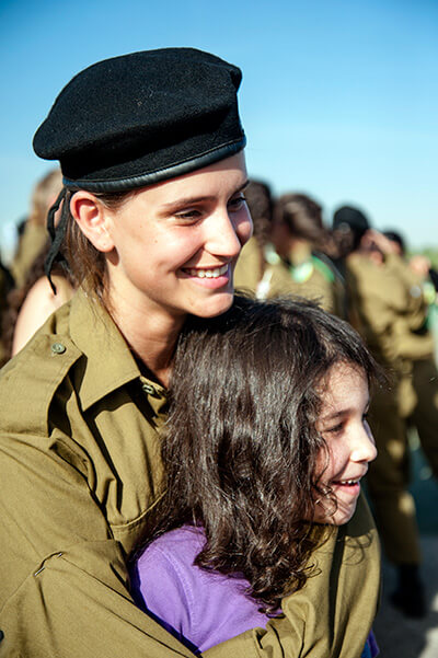 Soldier with girl